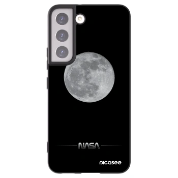 Picasee Μαύρη θήκη σιλικόνης για Samsung Galaxy S22 5G - Moon Minimal