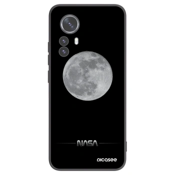Picasee Μαύρη θήκη σιλικόνης για Xiaomi 12 Pro - Moon Minimal