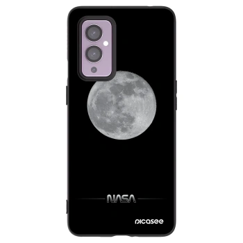 Picasee Μαύρη θήκη σιλικόνης για OnePlus 9 - Moon Minimal