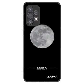 Picasee Μαύρη θήκη σιλικόνης για Samsung Galaxy A73 5G - Moon Minimal