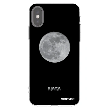 Picasee διαφανής θήκη σιλικόνης Apple iPhone X/XS - Moon Minimal
