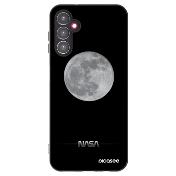 Picasee Μαύρη θήκη σιλικόνης για Samsung Galaxy A14 4G A145R - Moon Minimal