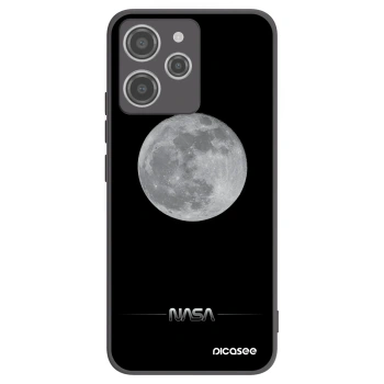 Picasee Μαύρη θήκη σιλικόνης για Xiaomi Redmi 12 4G - Moon Minimal