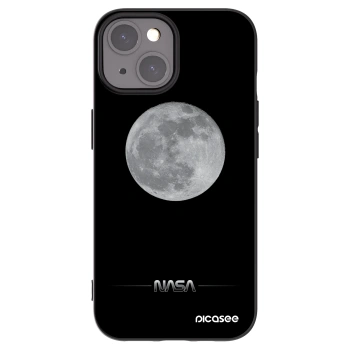 Picasee Μαύρη θήκη σιλικόνης για Apple iPhone 15 - Moon Minimal