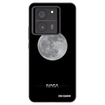 Picasee Μαύρη θήκη σιλικόνης για Xiaomi 13T - Moon Minimal