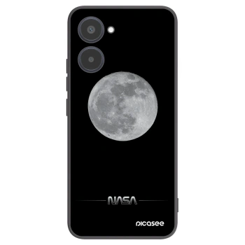 Picasee Μαύρη θήκη σιλικόνης για Realme 10 4G - Moon Minimal