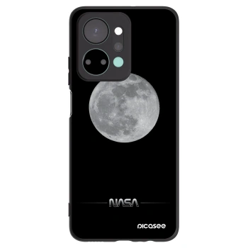 Picasee Μαύρη θήκη σιλικόνης για Honor X7a - Moon Minimal