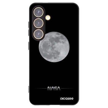 Picasee Μαύρη θήκη σιλικόνης για Samsung Galaxy S24 S921B 5G - Moon Minimal
