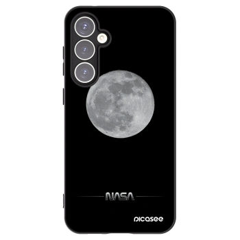 Picasee Μαύρη θήκη σιλικόνης για Samsung Galaxy S23 FE S711B - Moon Minimal