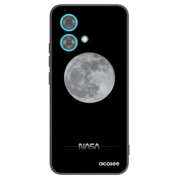 Picasee Μαύρη θήκη σιλικόνης για Motorola Edge 40 Neo - Moon Minimal