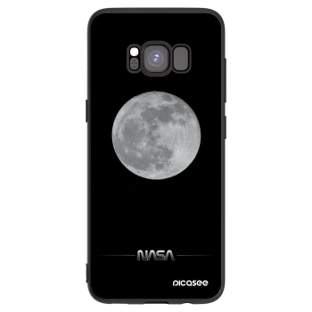 Picasee Μαύρη θήκη σιλικόνης για Samsung Galaxy S8 G950F - Moon Minimal