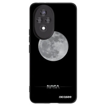Picasee Μαύρη θήκη σιλικόνης για Honor 200 Pro 5G - Moon Minimal
