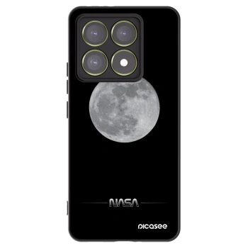 Picasee Μαύρη θήκη σιλικόνης για Xiaomi 14T - Moon Minimal