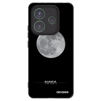 Picasee Μαύρη θήκη σιλικόνης για Xiaomi Redmi Note 14 5G - Moon Minimal