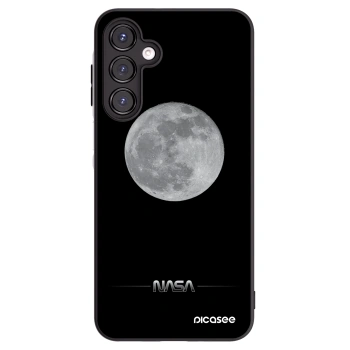 Picasee Μαύρη θήκη σιλικόνης για Samsung Galaxy A16 5G - Moon Minimal