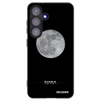 Picasee Μαύρη θήκη σιλικόνης για Samsung Galaxy S25 5G - Moon Minimal