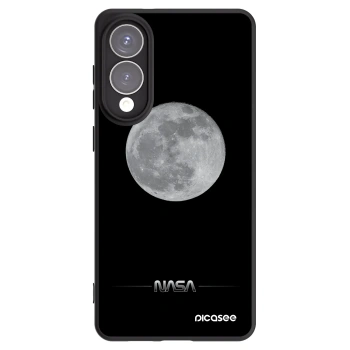 Picasee Μαύρη θήκη σιλικόνης για Samsung Galaxy S25 Edge 5G - Moon Minimal
