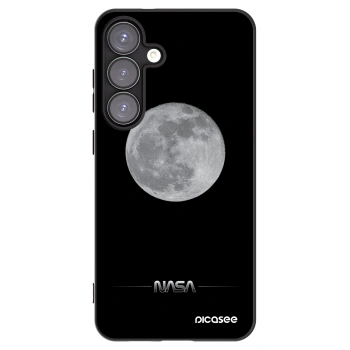 Picasee Μαύρη θήκη σιλικόνης για Samsung Galaxy S25+ 5G - Moon Minimal