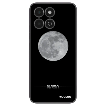 Picasee Μαύρη θήκη σιλικόνης για Honor 200 Smart 5G - Moon Minimal