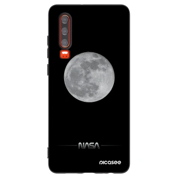 Picasee Μαύρη θήκη σιλικόνης για Huawei P30 - Moon Minimal