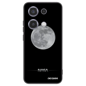 Picasee Μαύρη θήκη σιλικόνης για Xiaomi Redmi Note 14S - Moon Minimal