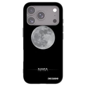 Picasee Μαύρη θήκη σιλικόνης για Apple iPhone 17 Pro - Moon Minimal
