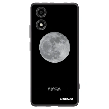 Picasee Μαύρη θήκη σιλικόνης για Motorola Moto E14 - Moon Minimal