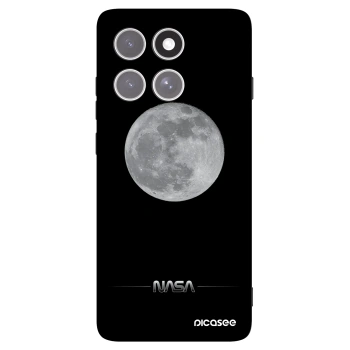 Picasee Μαύρη θήκη σιλικόνης για Motorola Edge 60 Pro - Moon Minimal