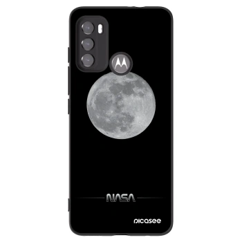 Picasee Μαύρη θήκη σιλικόνης για Motorola Edge 60 5G - Moon Minimal