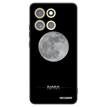 Picasee Μαύρη θήκη σιλικόνης για Motorola Moto G86 Power 5G - Moon Minimal