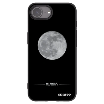 Picasee Μαύρη θήκη σιλικόνης για Apple iPhone 17e - Moon Minimal
