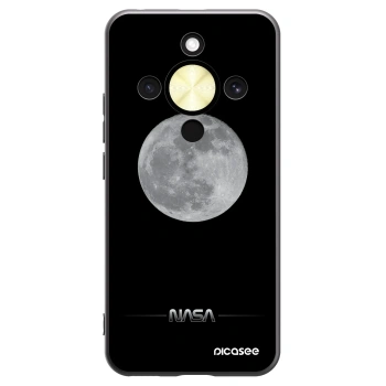 Picasee Μαύρη θήκη σιλικόνης για Honor Magic8 Lite 5G - Moon Minimal