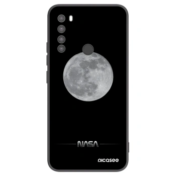 Picasee Μαύρη θήκη σιλικόνης για Xiaomi Redmi Note 8 - Moon Minimal