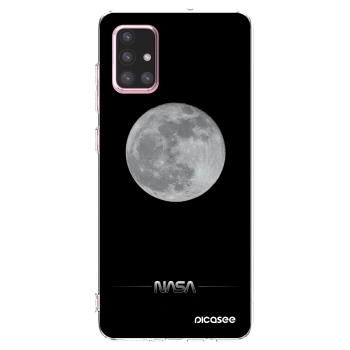 Picasee διαφανής θήκη σιλικόνης Samsung Galaxy A71 A715F - Moon Minimal