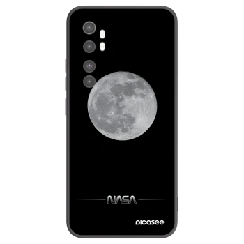 Picasee Μαύρη θήκη σιλικόνης για Xiaomi Mi Note 10 Lite - Moon Minimal