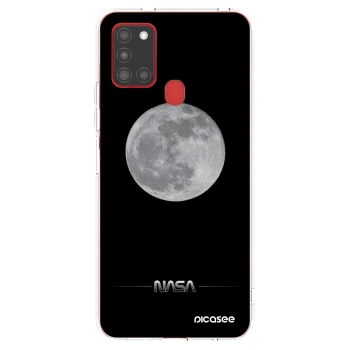 Picasee διαφανής θήκη σιλικόνης Samsung Galaxy A21s - Moon Minimal