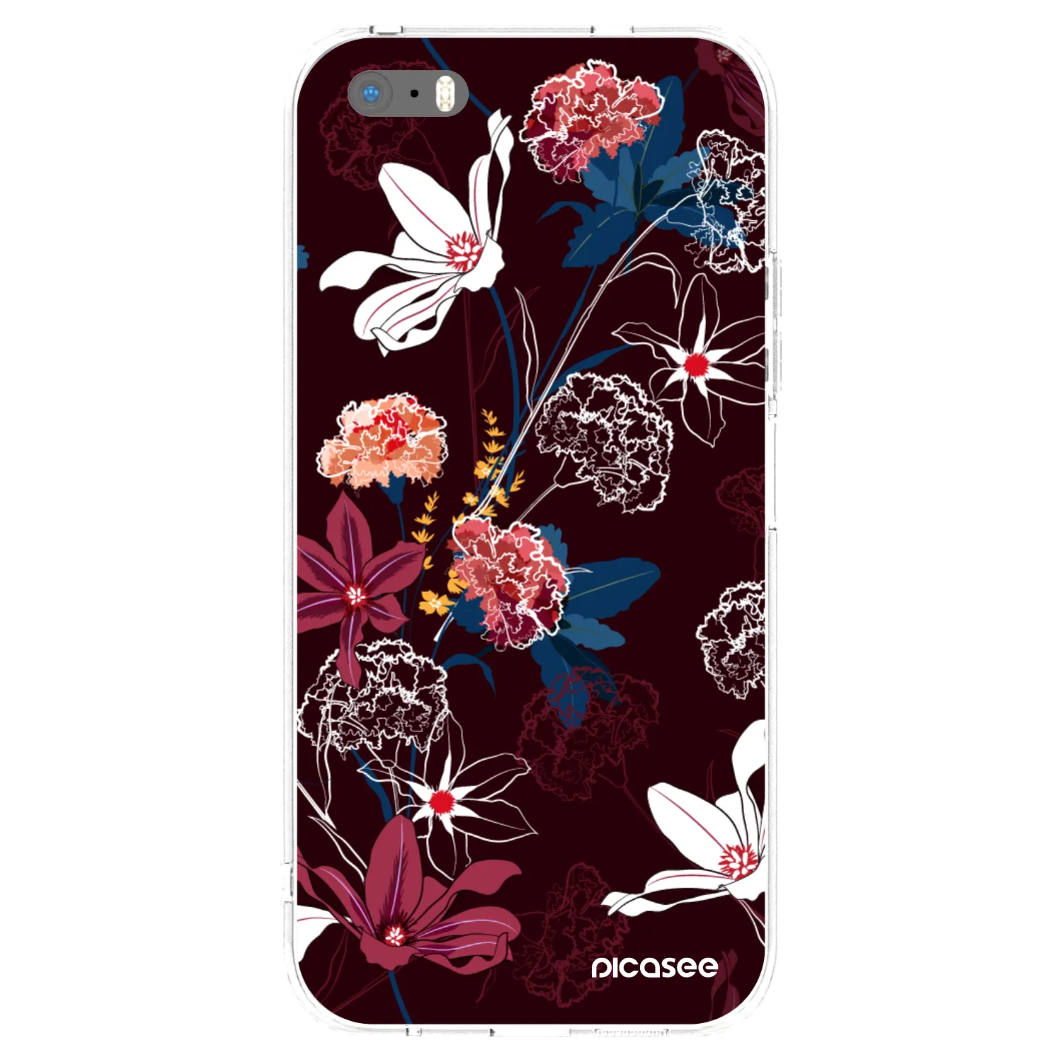 Picasee διαφανής θήκη σιλικόνης Apple iPhone 5/5S/SE - Dark Meadow