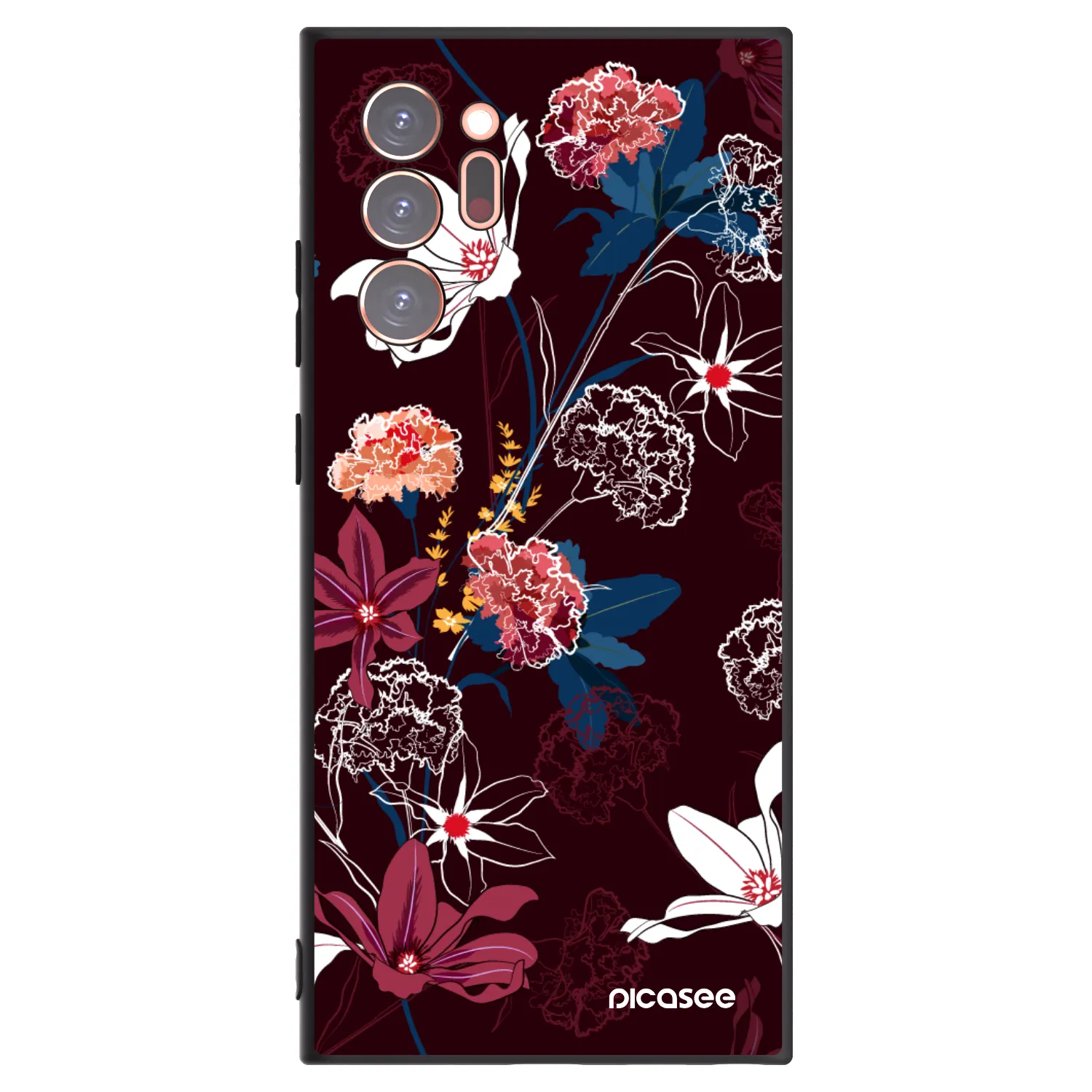 Picasee Μαύρη θήκη σιλικόνης για Samsung Galaxy Note 20 Ultra - Dark Meadow
