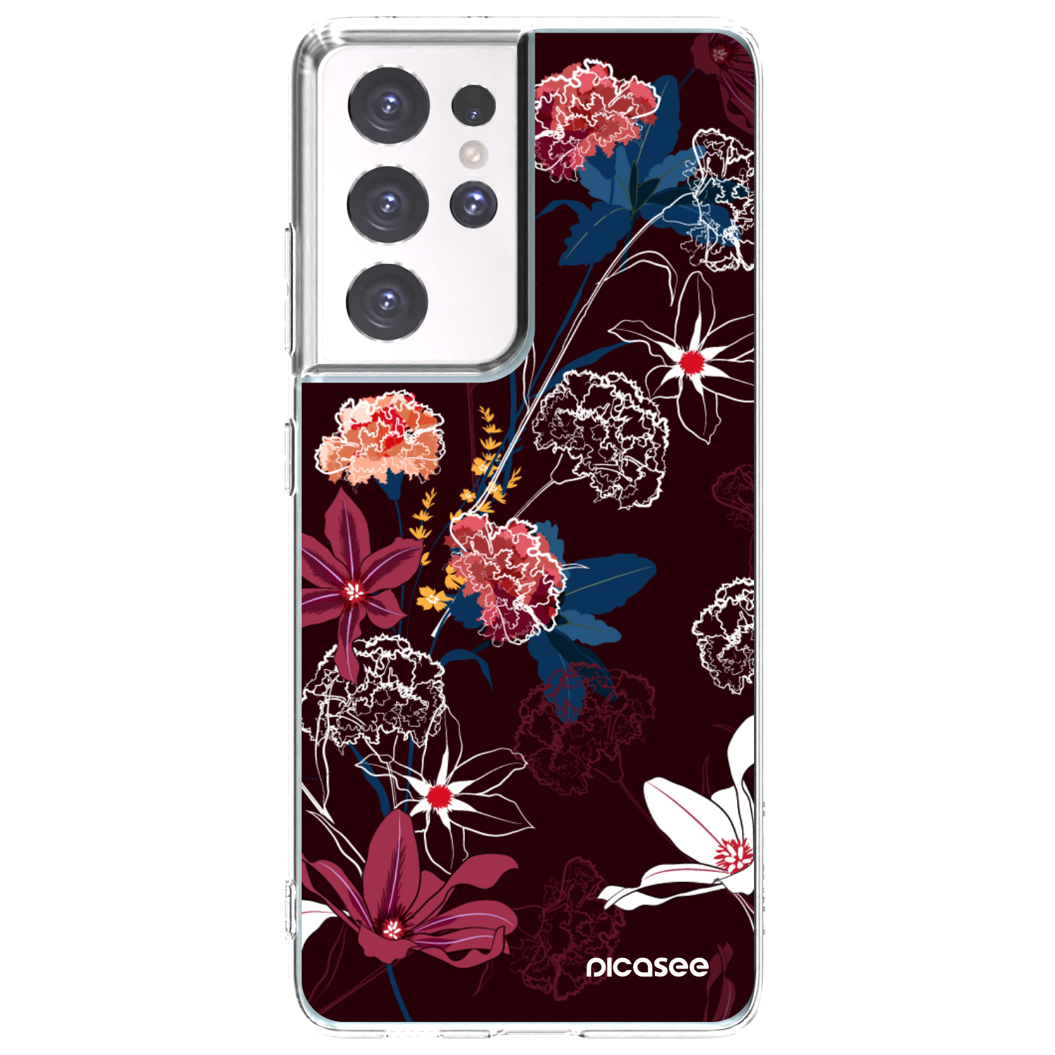 Picasee διαφανής θήκη σιλικόνης Samsung Galaxy S21 Ultra 5G G998B - Dark Meadow