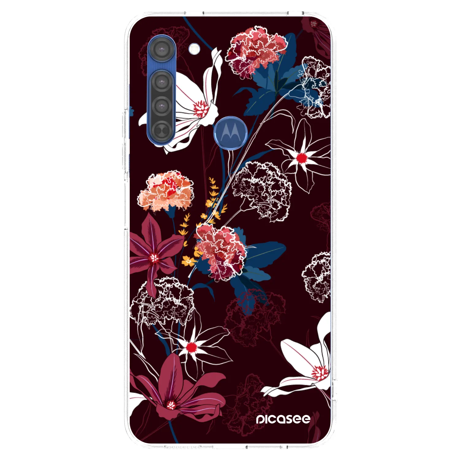 Picasee διαφανής θήκη σιλικόνης Motorola Moto G8 - Dark Meadow