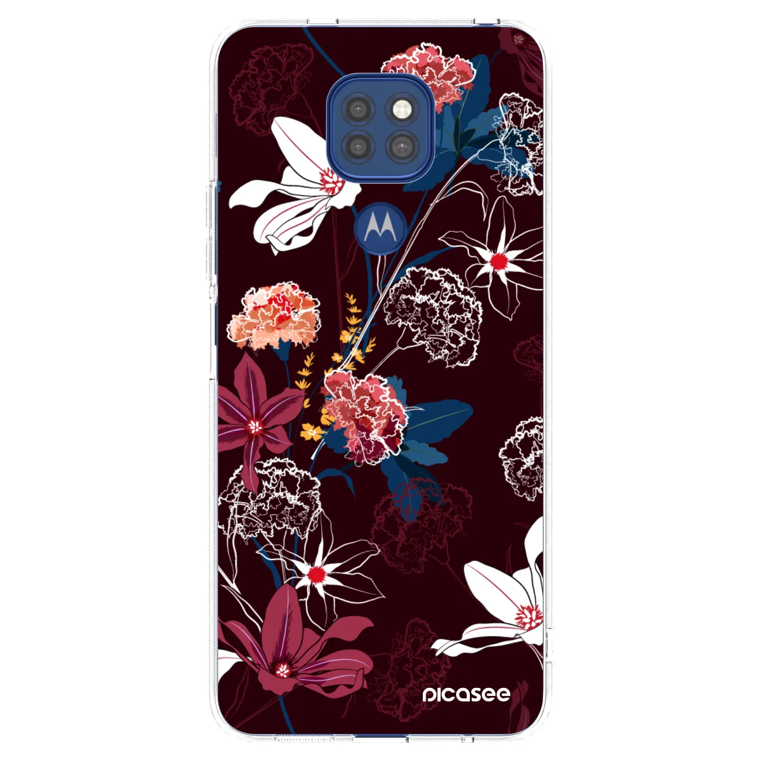 Picasee διαφανής θήκη σιλικόνης Motorola Moto G9 Play - Dark Meadow