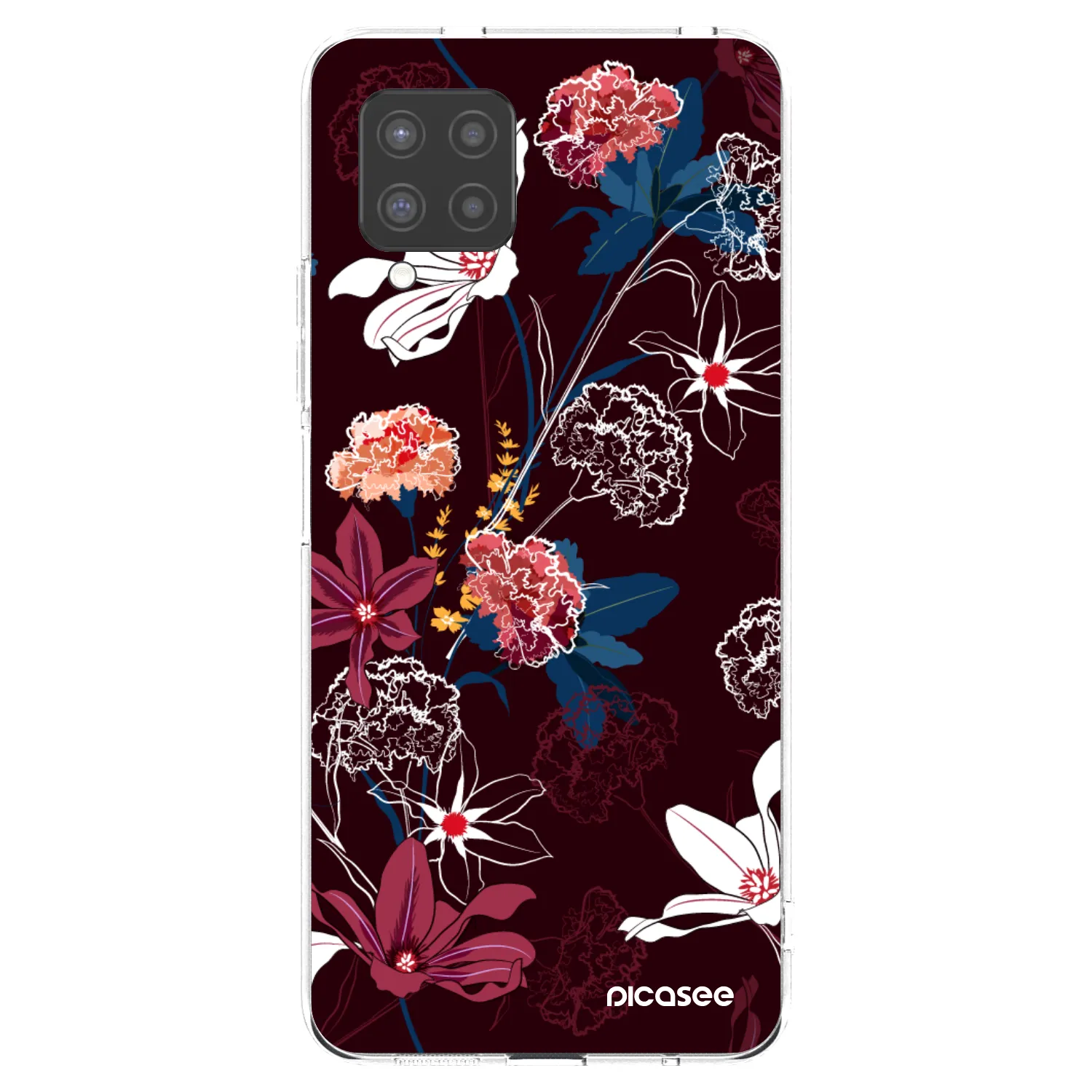 Picasee διαφανής θήκη σιλικόνης Samsung Galaxy A42 A426B - Dark Meadow