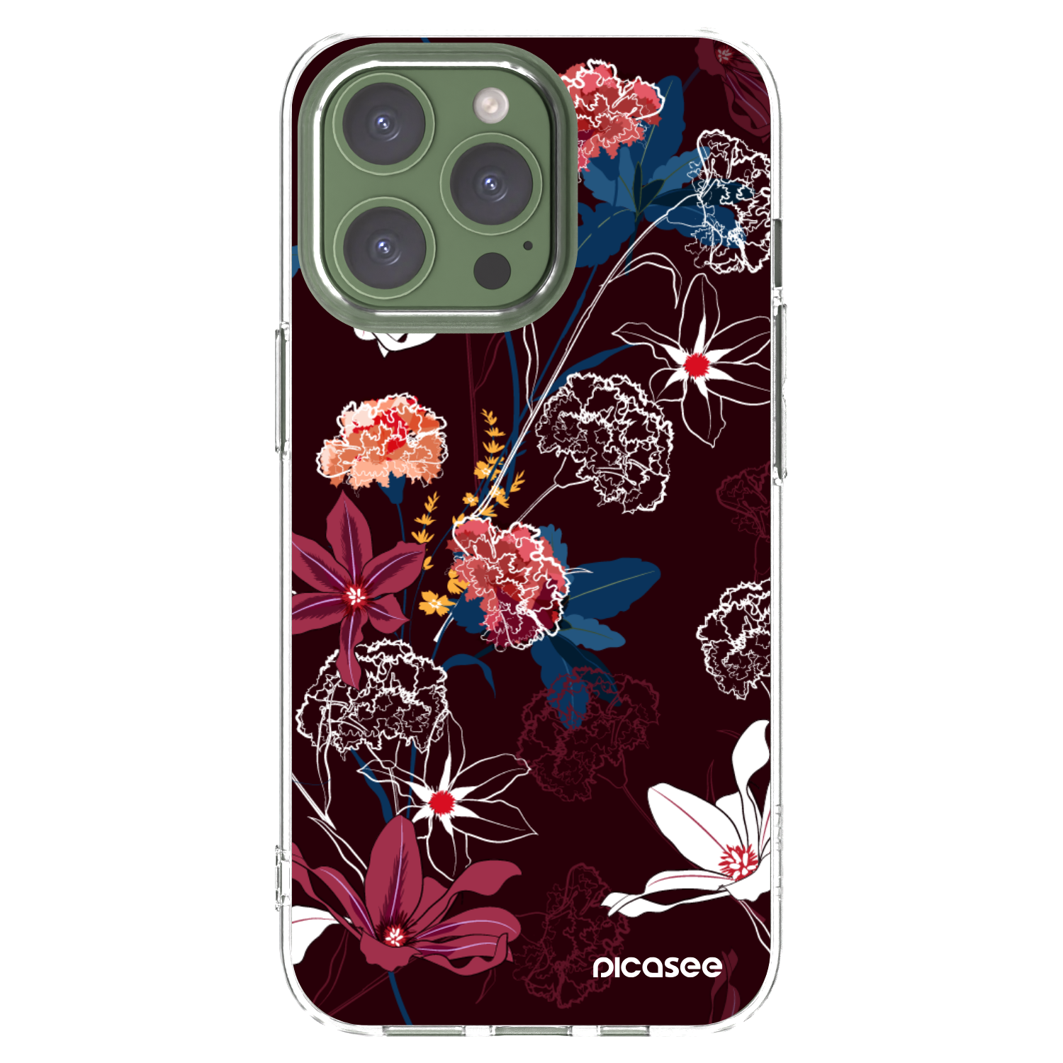 Picasee διαφανής θήκη σιλικόνης Apple iPhone 13 Pro - Dark Meadow