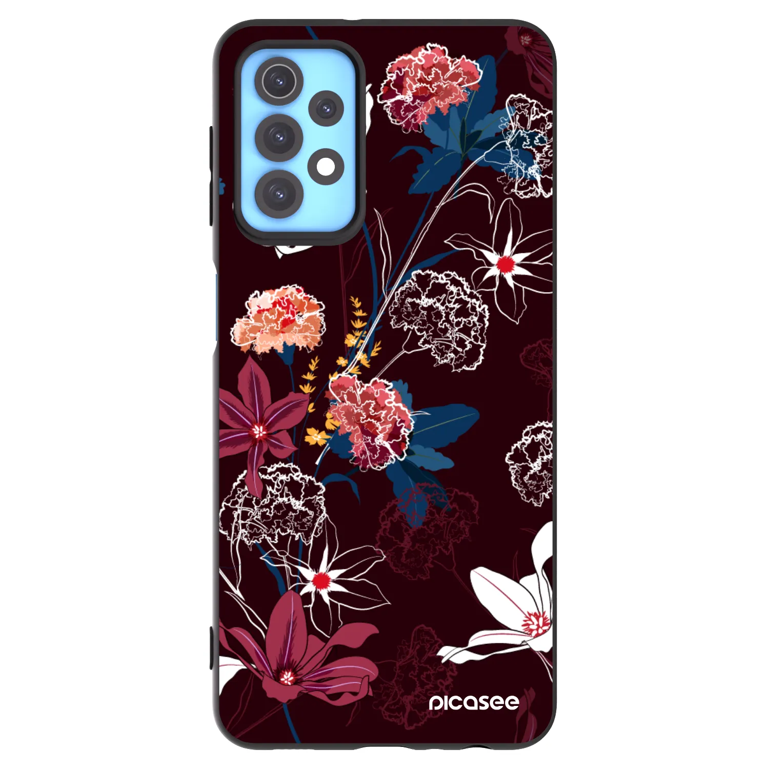 Picasee Μαύρη θήκη σιλικόνης για Samsung Galaxy A32 4G SM-A325F - Dark Meadow