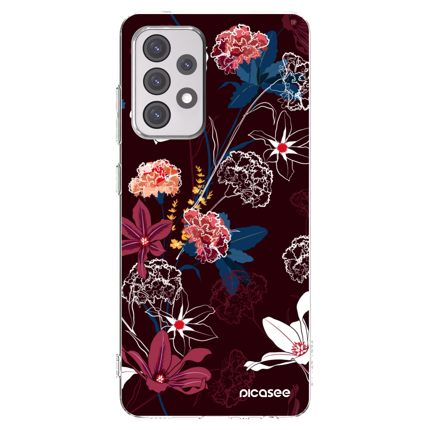 Picasee διαφανής θήκη σιλικόνης Samsung Galaxy A52s 5G A528B - Dark Meadow