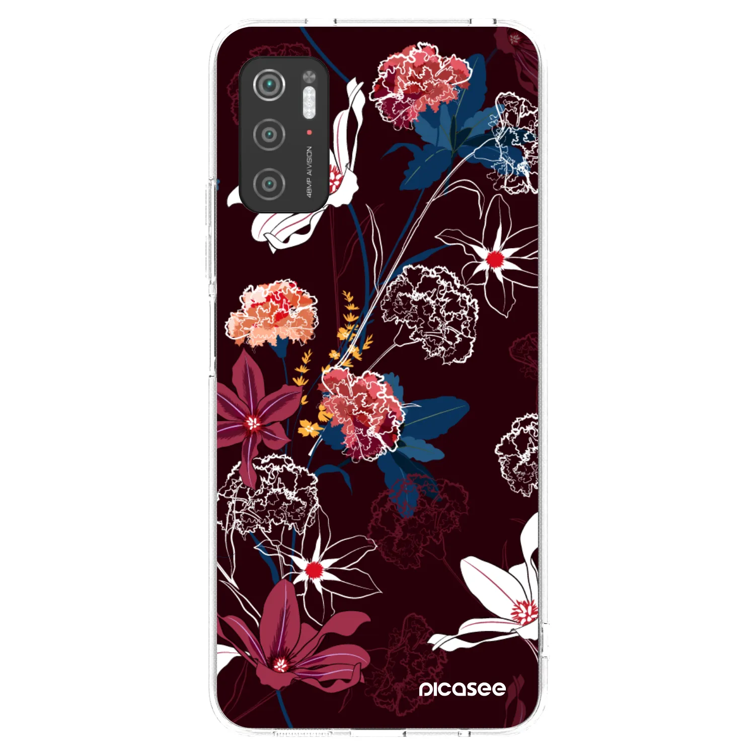 Picasee διαφανής θήκη σιλικόνης Xiaomi Poco M3 Pro 5G - Dark Meadow