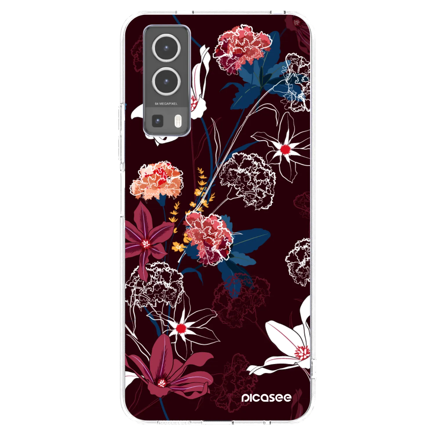 Picasee διαφανής θήκη σιλικόνης Vivo Y72 5G - Dark Meadow