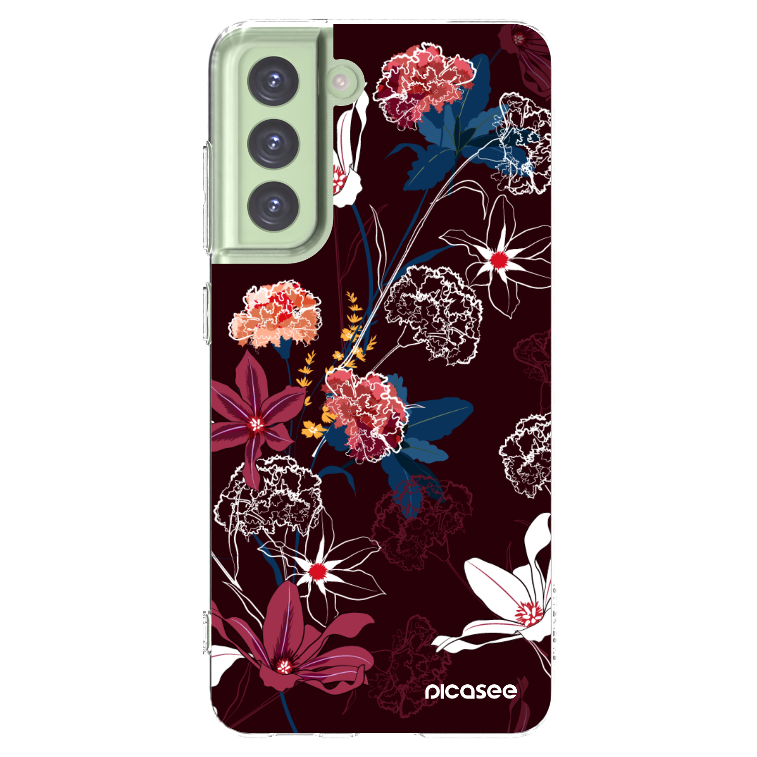 Picasee διαφανής θήκη σιλικόνης Samsung Galaxy S21 FE 5G - Dark Meadow