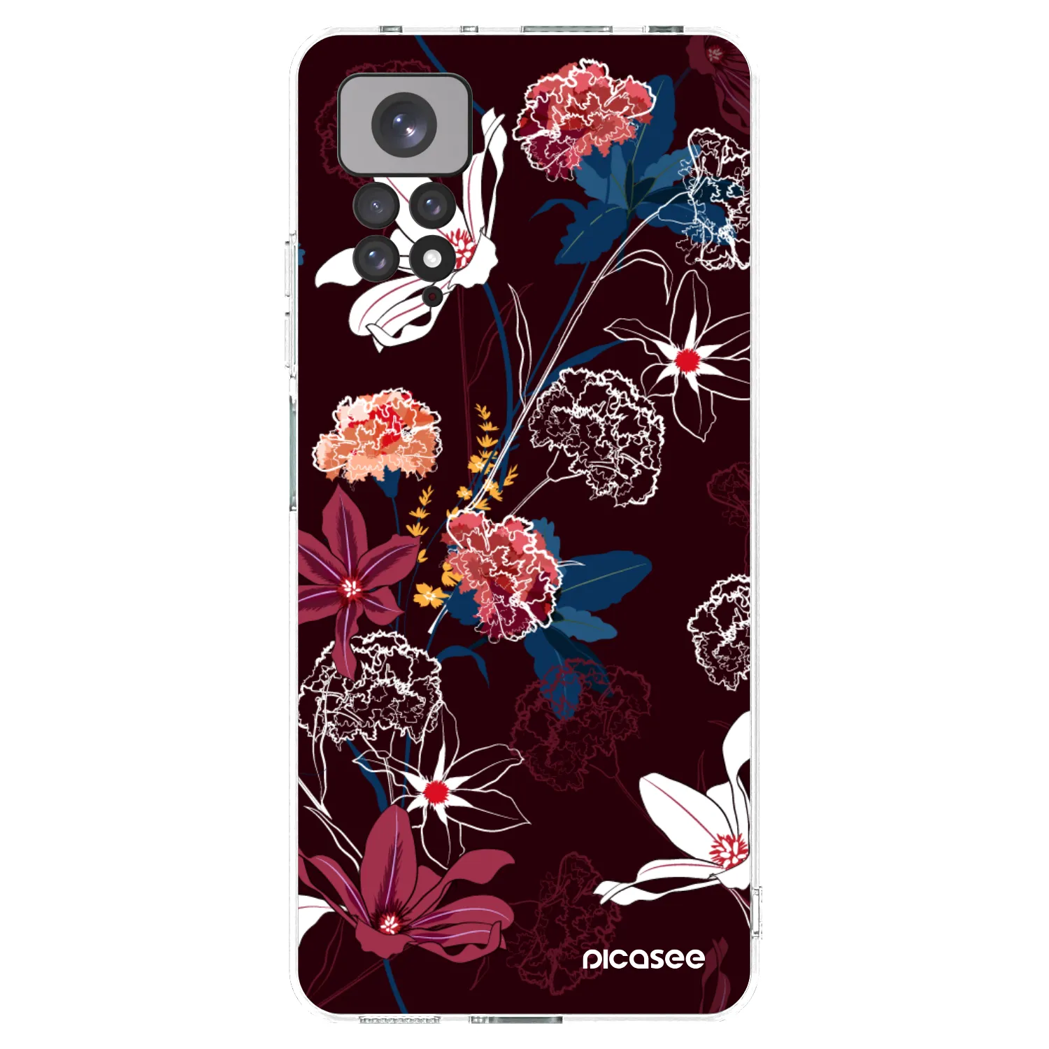 Picasee διαφανής θήκη σιλικόνης Xiaomi Redmi Note 11 - Dark Meadow