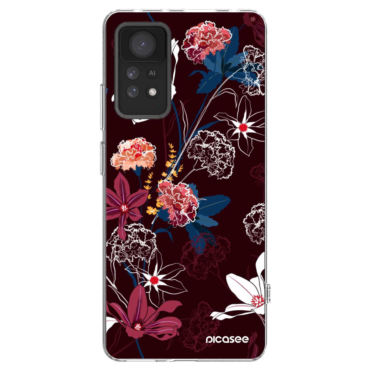 Picasee διαφανής θήκη σιλικόνης Xiaomi Redmi Note 11 Pro 5G - Dark Meadow